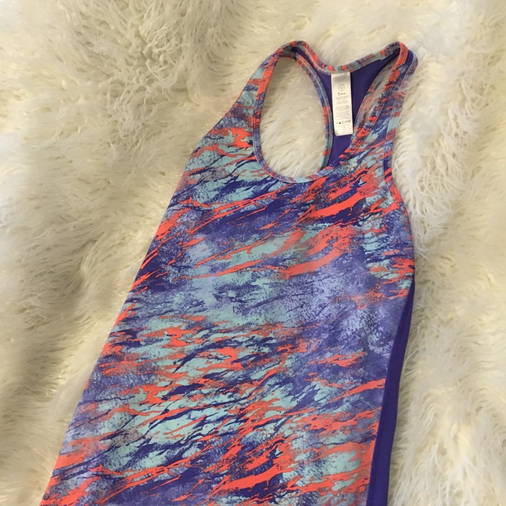 Ivviva purple and orange athletic tank top